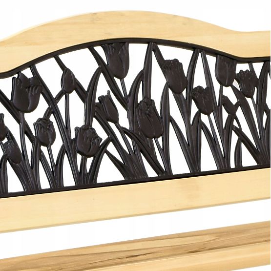 Liatinová záhradná lavička TULIPÁN