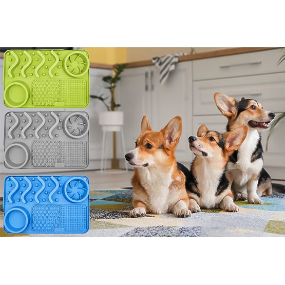 LICK MAT SPOMAĽUJÚCA JEDLO MODRÁ