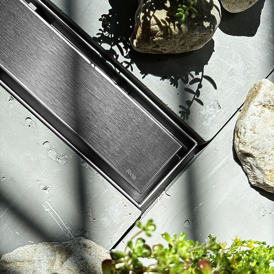 Lineárny odtok REA NEOX PRO Kartáčovaná oceľ 60