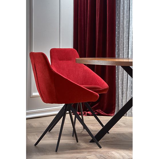 LOCARNO stôl, doska - orechová, noha - čierna (2p=1ks)