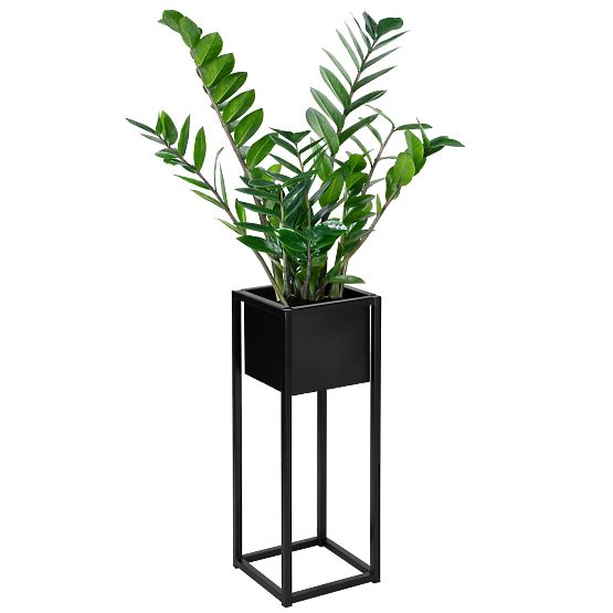 Loftový kvetináč Concove 60 cm čierny