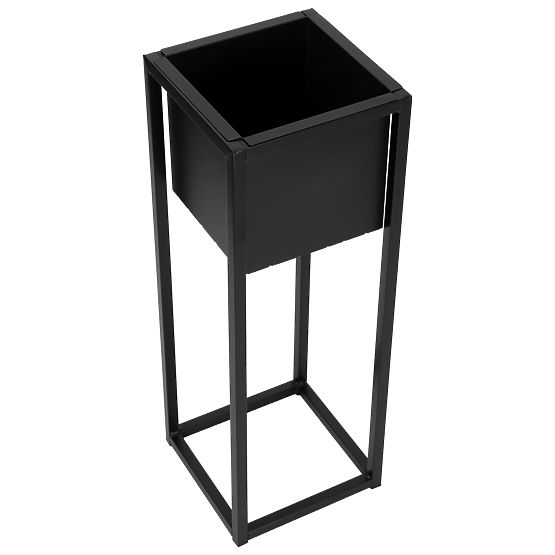 Loftový kvetináč Concove 60 cm čierny