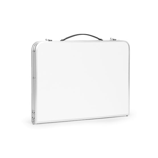 Malý turistický skladací piknikový stôl 60x40 cm biely MultiGarden