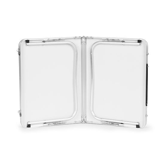Malý turistický skladací piknikový stôl 60x40 cm biely MultiGarden