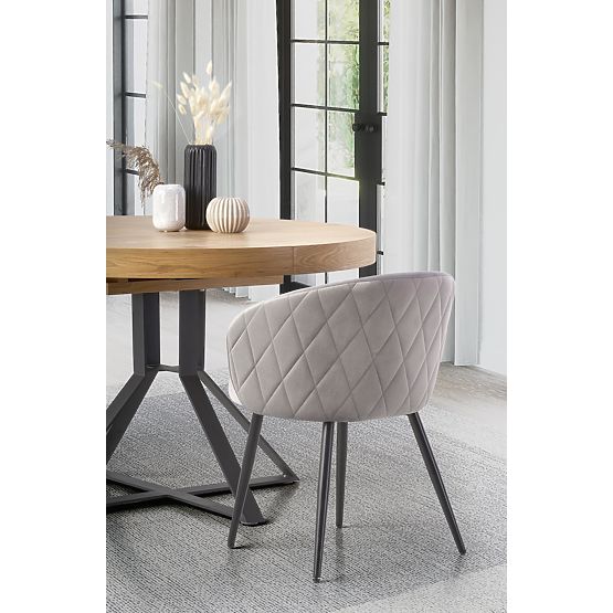 MERCY rozkladací stôl, doska - zlatý dub, nohy - čierne (2p=1ks)