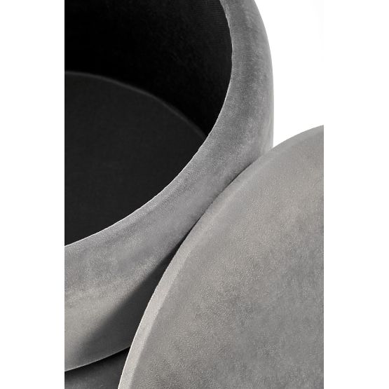 MINTY pufa sivá / zlatá (1p=1ks)