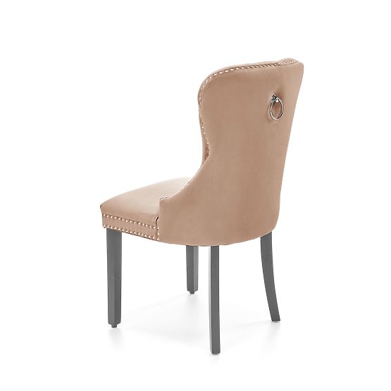 MIYA stolička čierna / poťah: béžová (1p=2ks)