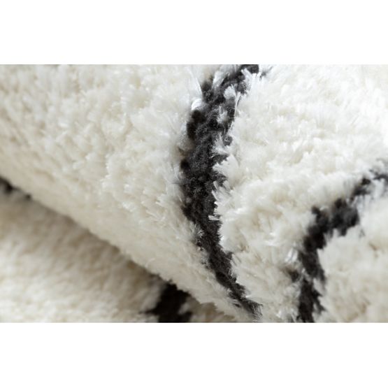 Moderný koberec MODE 8522 abstrakcia krémová / čierna