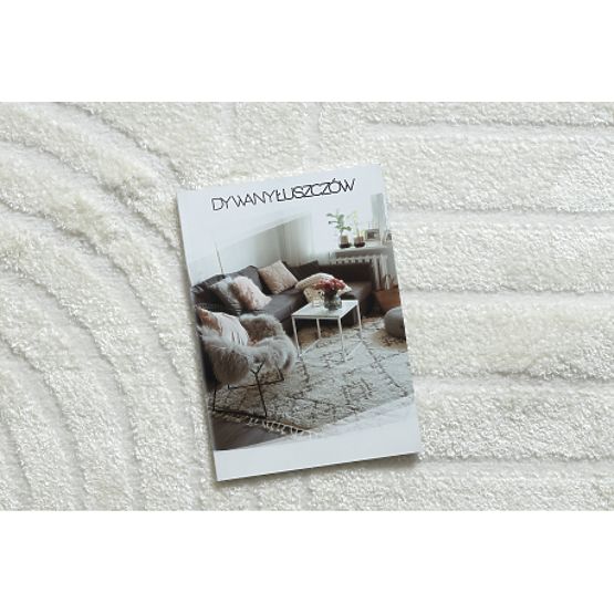 Moderný koberec MODE 8586 geometrická krémová