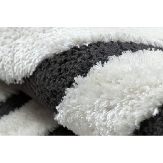 Moderný koberec MODE 8629 mušle krémová / čierna