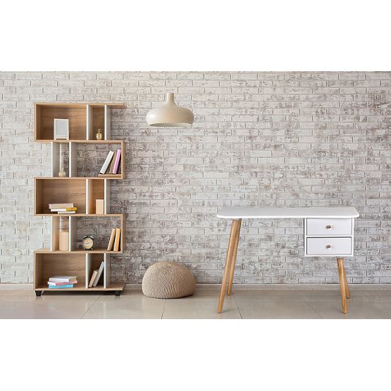 Moderný počítačový stôl s 2 zásuvkami MODERNHOME