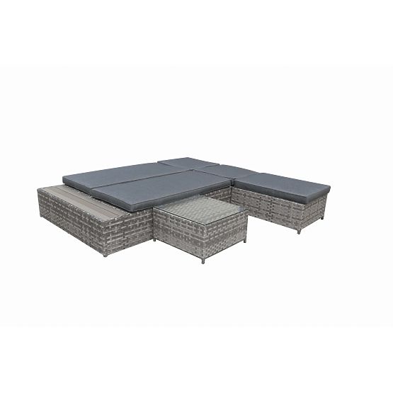 Multifunkčná posteľ z technoratanu DIABOLICO