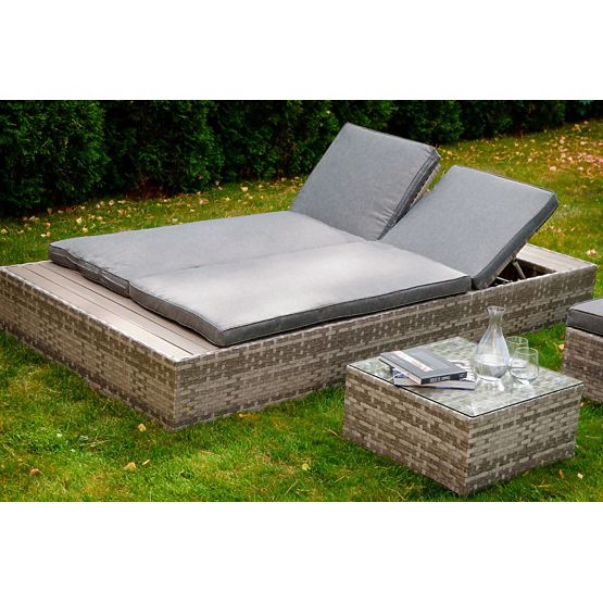 Multifunkčná posteľ z technoratanu DIABOLICO