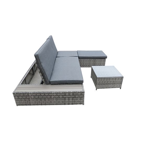 Multifunkčná posteľ z technoratanu DIABOLICO