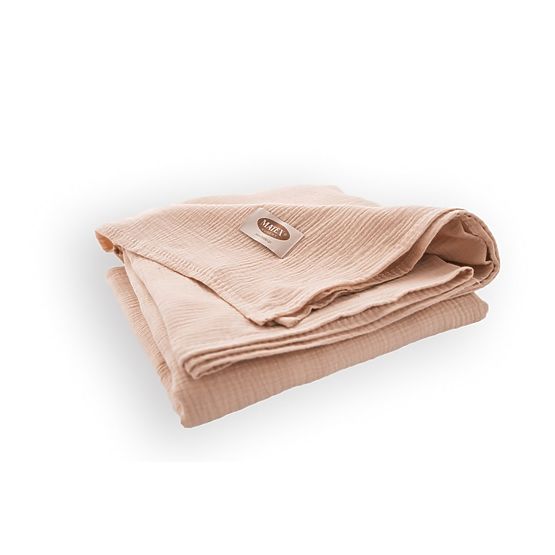 Mušelínový prehoz na posteľ 210x240 béžový