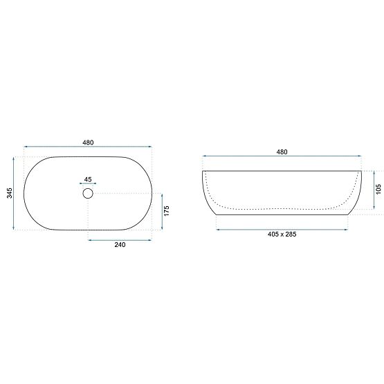 Nábytkové umývadlo REA Amelia WARM