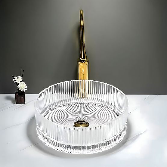 Nábytkové umývadlo Rea Ingrid 36 Transparentné