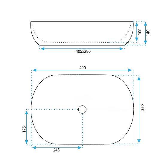 Nábytkové umývadlo Rea LISA ECRU SHINY