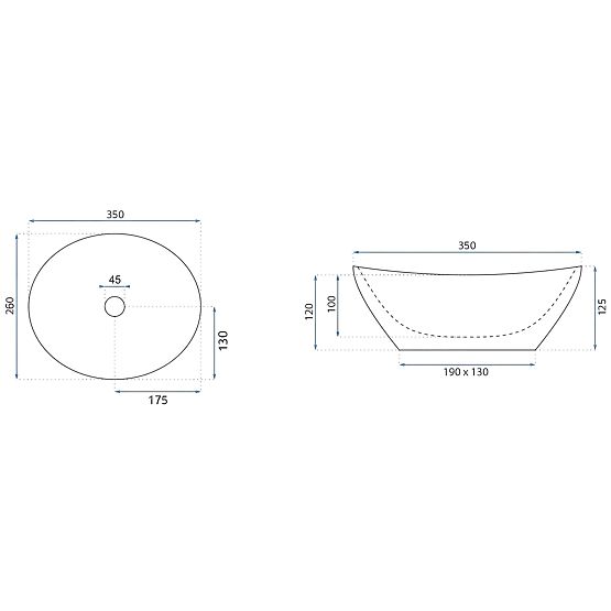 Nábytkové umývadlo Rea Sofia Mini Kashmir
