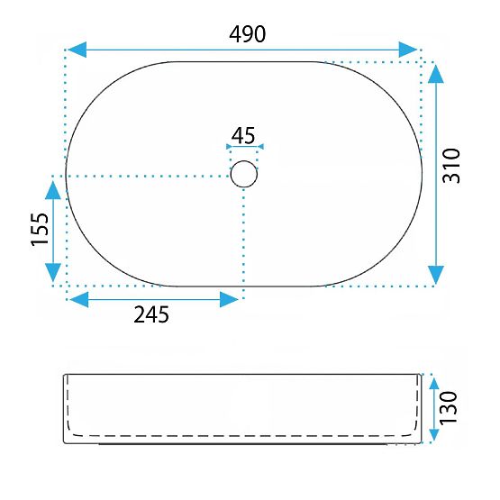 Nábytkové umývadlo Rea Vanda Pistachio Matt