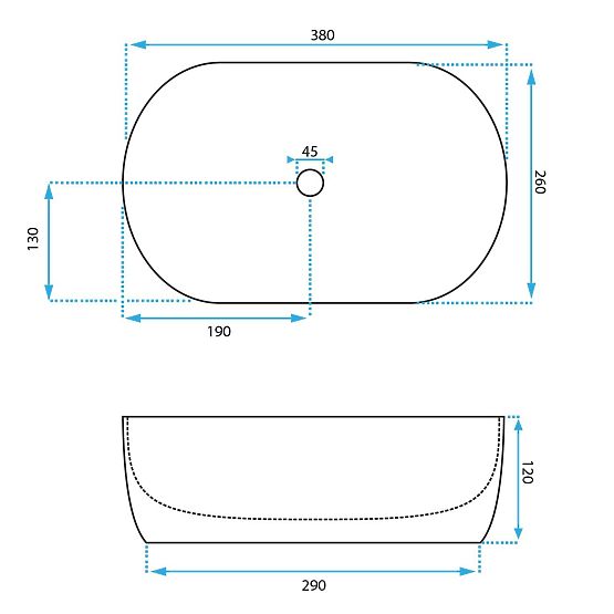 Nadčasové umývadlo Rea AMELIA MINI