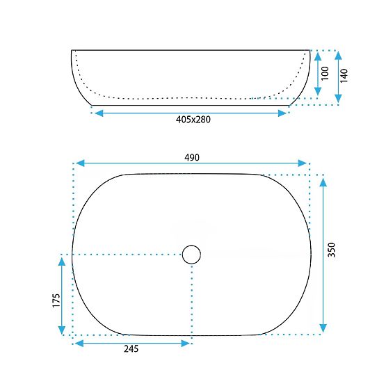 Nadčasové umývadlo Rea Lisa Beige Shiny