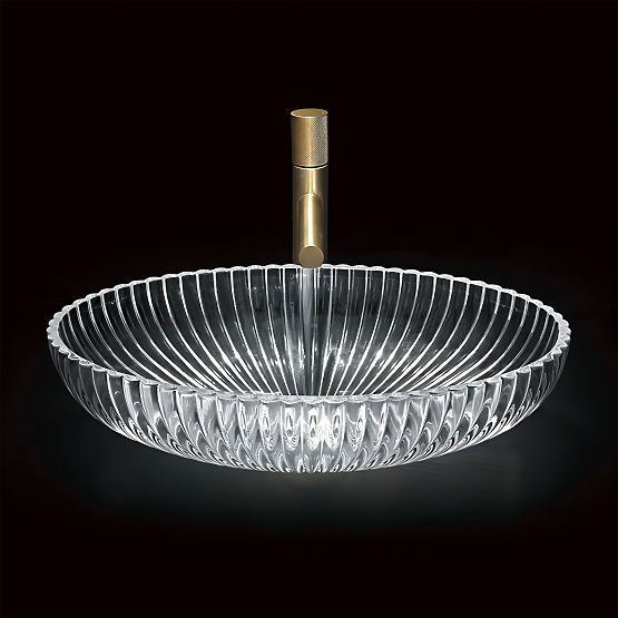 Nadčasové umývadlo Rea Nicole Transparentné