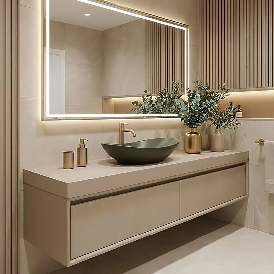 Nadčasové umývadlo Rea Royal Olive Matt