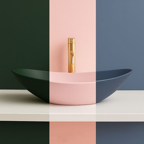 Nadčasové umývadlo Rea Royal Olive Matt