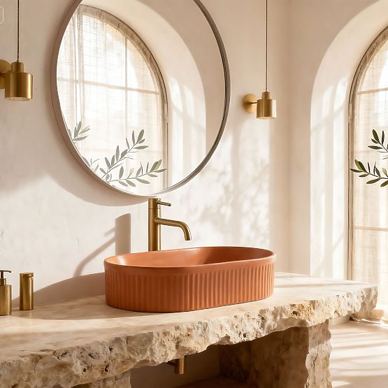 Nadčasové umývadlo Rea Vanda Cinnamon Matt