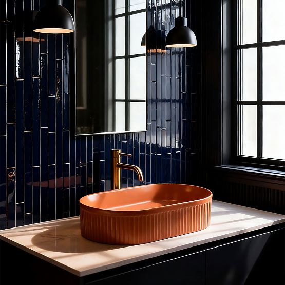 Nadčasové umývadlo Rea Vanda Cinnamon Matt