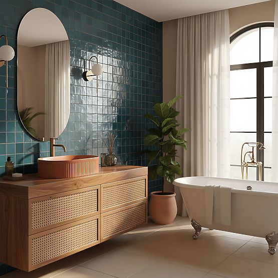 Nadčasové umývadlo Rea Vanda Cinnamon Matt