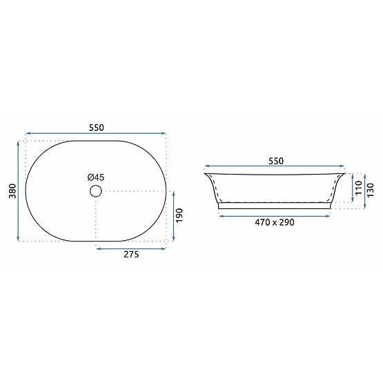 Nadčasové umývadlo REA WILMA RUSTIC