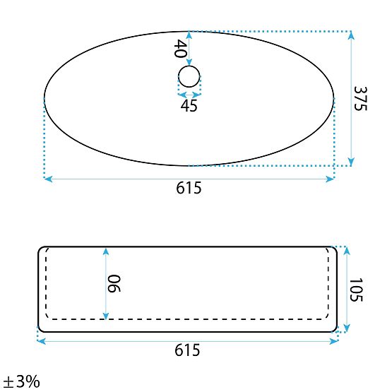 Nadstavné umývadlo Rea ADRIANA