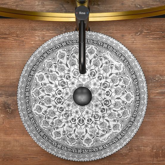 Nadstolové umývadlo Rea Arte tmavosivé