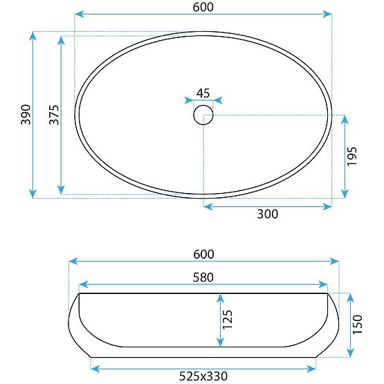Nadstolové umývadlo Rea Maya