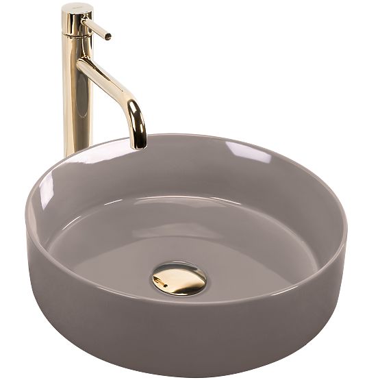 Nadstolové umývadlo Rea Sami Beige Shiny