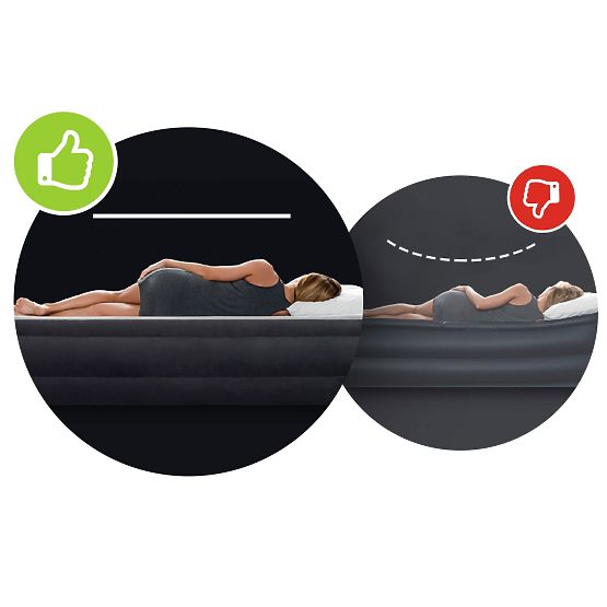 Nafukovací matrac pre dve osoby 191x137x25 cm posteľ s opierkou INTEX 64142