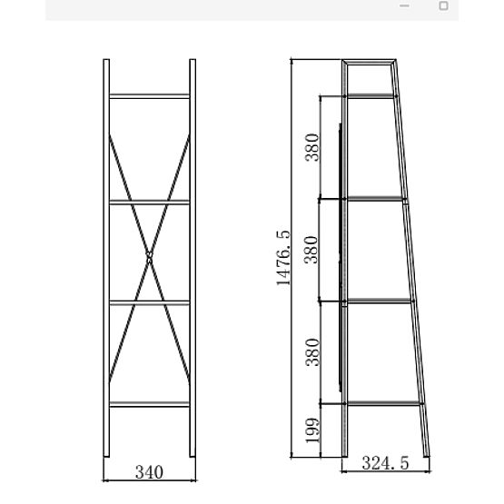 NARVIK REG1 čierny / dub sonoma