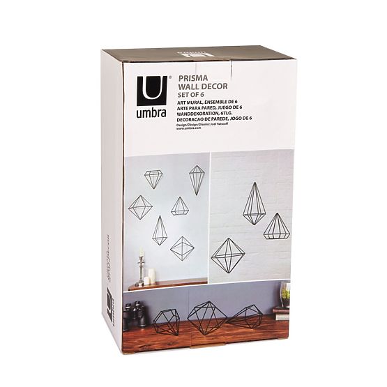 Nástenná dekorácia PRISMA umbra