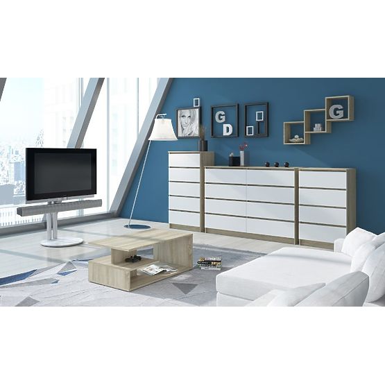 NÁSTENNÁ POLICA K 25x25cm SADA 3ks DUB SONOMA