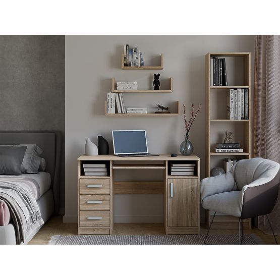 Nástenná závesná polica MOBI 3P DUB SONOMA