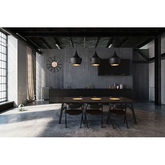 Nástenné hodiny LOFT ROUND - 35 cm