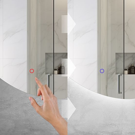 NÁSTENNÉ LED ZRKADLO 120x55cm YH-3359