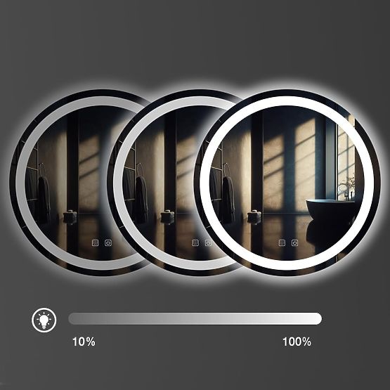 NÁSTENNÉ LED ZRKADLO 60cm BAS