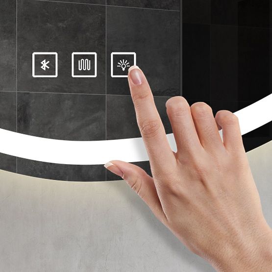 NÁSTENNÉ LED ZRKADLO S BLUETOOTH FUNKCIOU 70x100cm FOG