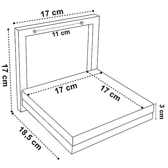 Nástenný kvetináč TORGET ČIERNY MARMOR