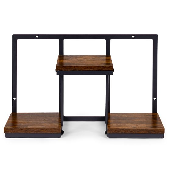 Nástenný kvetinový stojan závesná polica na kvety dekorácia 3 úrovne loft ModernHome