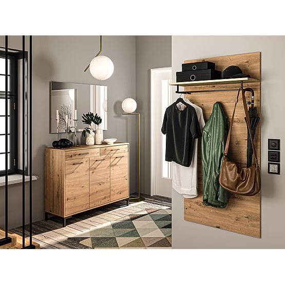 Nástenný vešiak Nevio - dub artisan