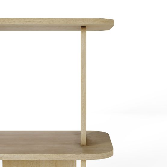 Nízky regál Tulumo, zaoblený, Dub Cremona Torro